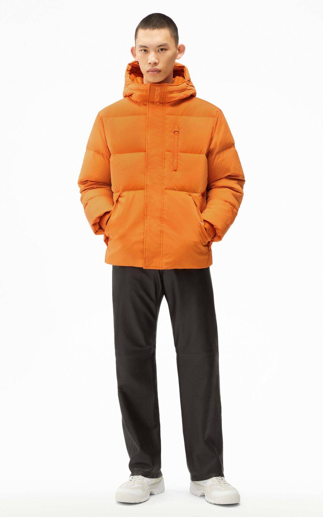 Kenzo Down Jacket Orange For Mens 5734GSIWQ